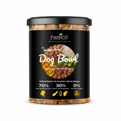 Pamico Pamico Dog Bowl gekookte voeding in pot Kip