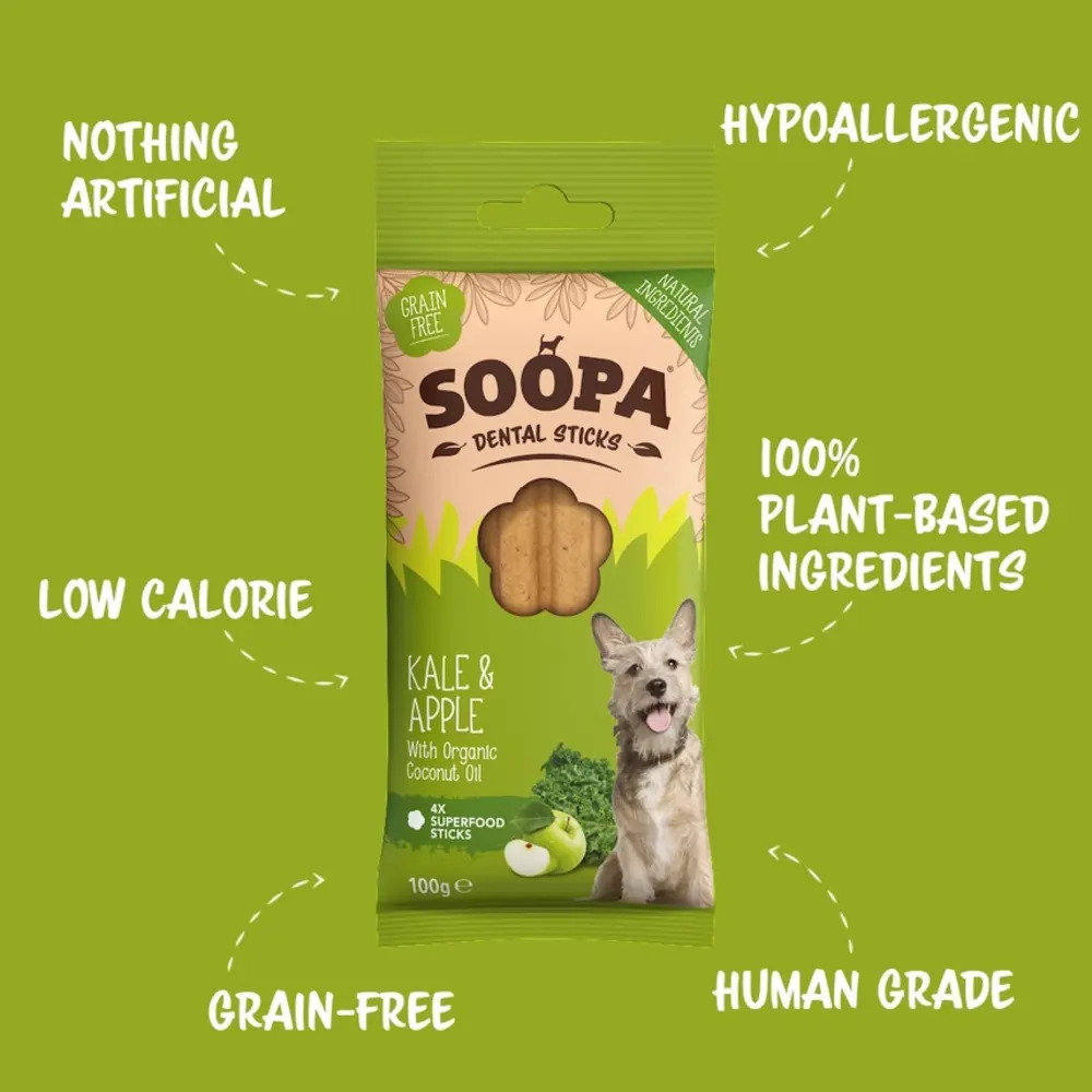 Soopa Soopa Dental Sticks - Kale & apple Soopa Soopa Dental Sticks - Kale & apple