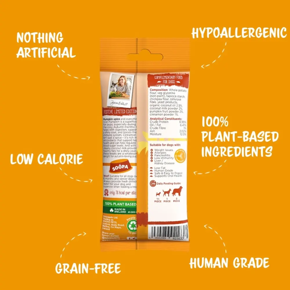 Soopa Soopa Dental Sticks - Pumpkin Spiced Latte Soopa Soopa Dental Sticks - Pumpkin Spiced Latte