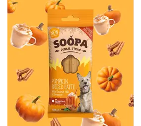 Soopa Soopa Dental Sticks - Pumpkin Spiced Latte Soopa Soopa Dental Sticks - Pumpkin Spiced Latte