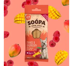 Soopa Soopa Dental Sticks - Mango & Raspberry Soopa Soopa Dental Sticks - Mango & Raspberry