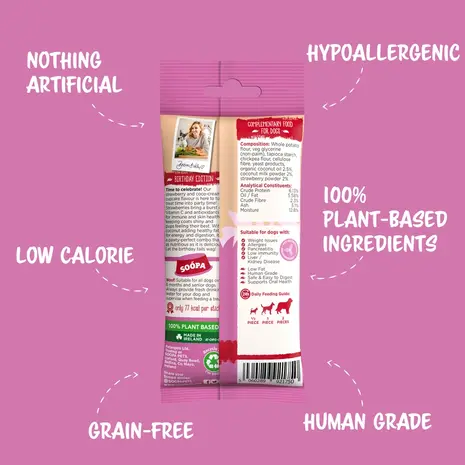 Soopa Soopa Dental Sticks - Strawberry & Coco-Cream Cupcake Soopa Soopa Dental Sticks - Strawberry & Coco-Cream Cupcake