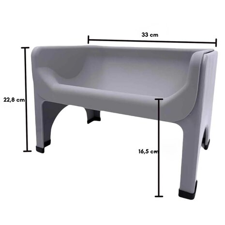 Fluff Trough Fluff Trough Set Met Siliconen Inlay XL Fluff Trough Fluff Trough Set Met Siliconen Inlay XL