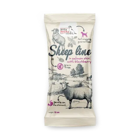Syta Micha Syta Micha Sheep Line chew bone met Zalmhuid en Braam Syta Micha Syta Micha Sheep Line chew bone met Zalmhuid en Braam