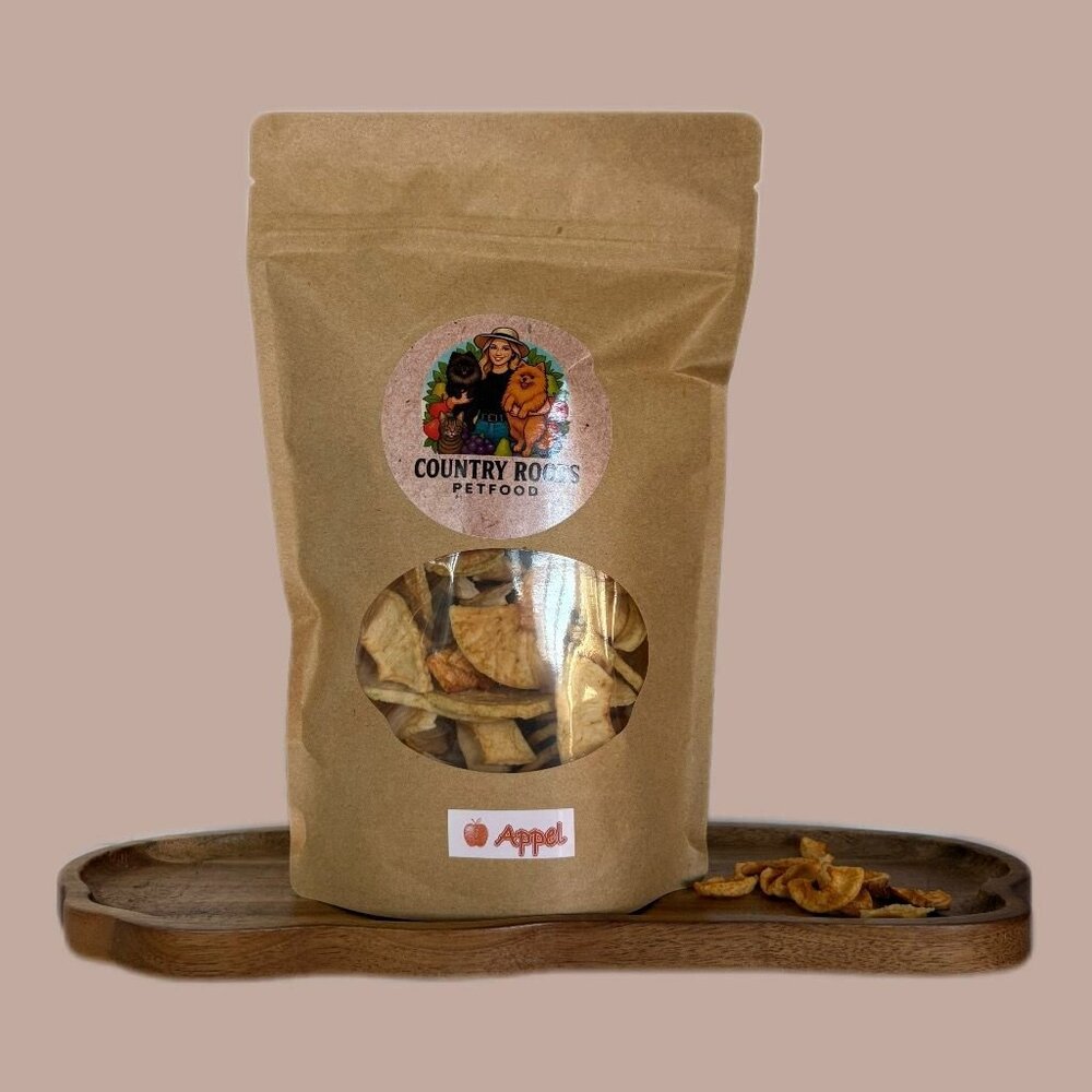 Country Roots Petfoods  Country Roots Petfood Gedroogde Appel