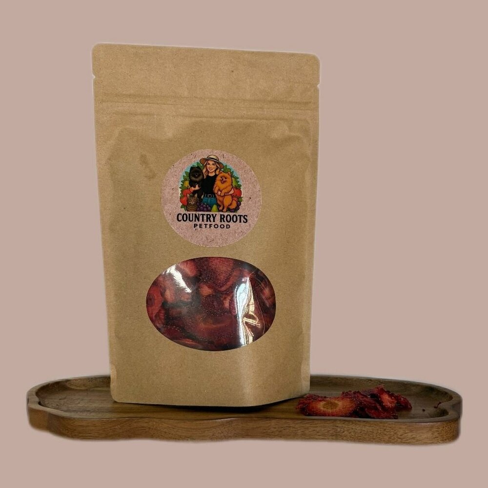 Country Roots Petfoods  Country Roots Petfood Gedroogde Aardbei