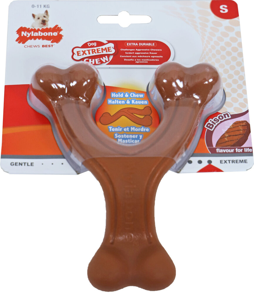 Nylabone Nylabone Extreme Chew Wishbone Bison