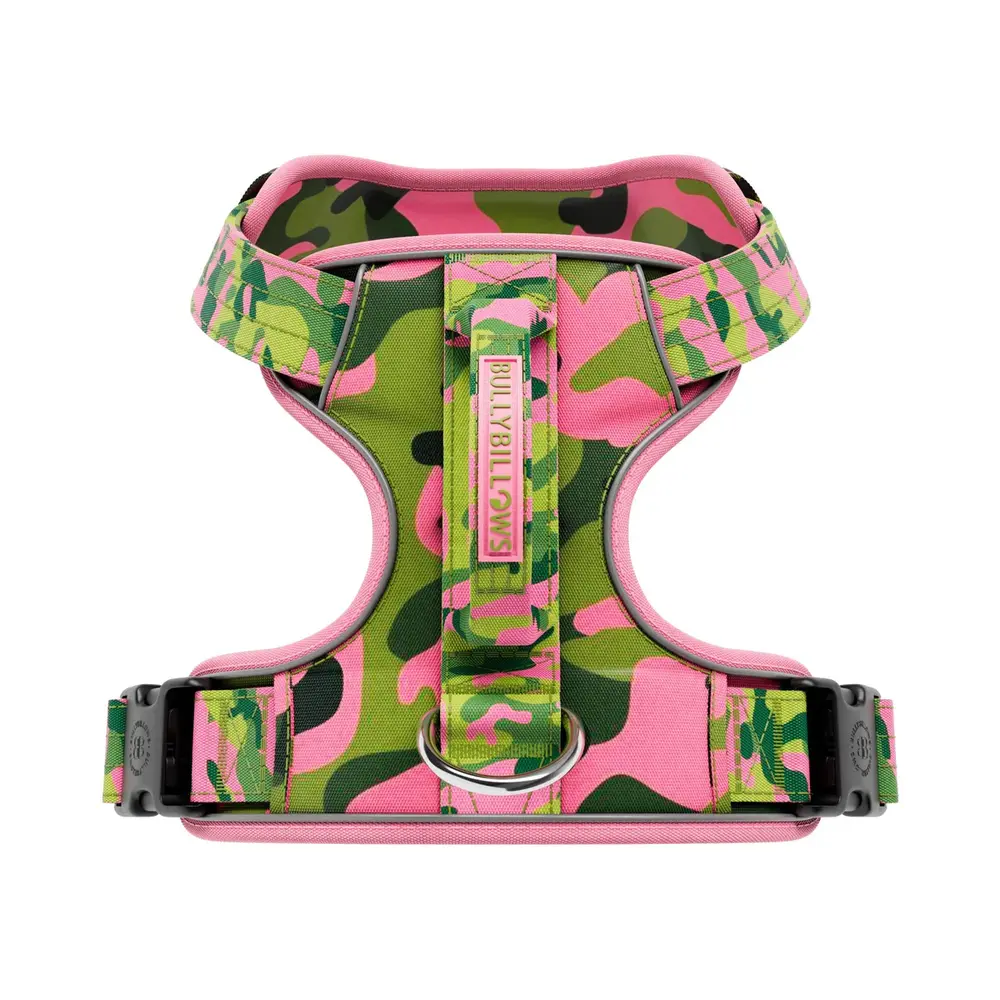 BullyBillows BullyBillows Premium Harness Pink Camouflage