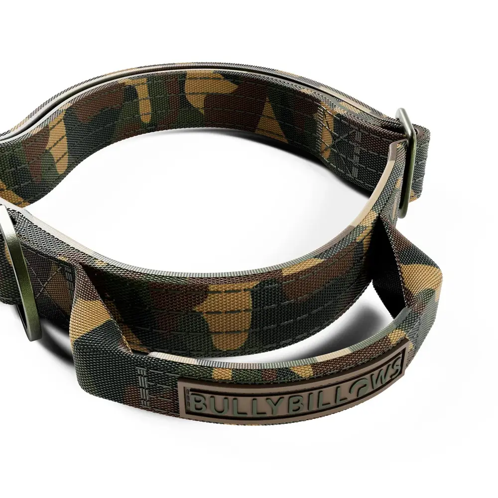 BullyBillows Bullybillows 2.5cm Lighter Combat Collar Green Camouflage