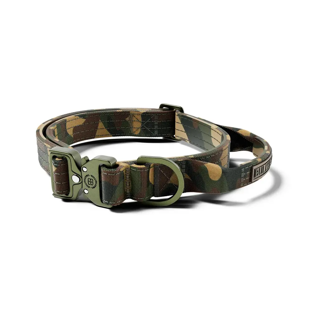 BullyBillows Bullybillows 2.5cm Lighter Combat Collar Green Camouflage
