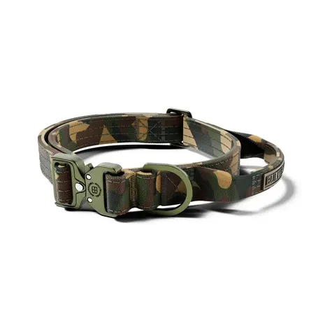 BullyBillows Bullybillows 2.5cm Lighter Combat Collar Green Camouflage