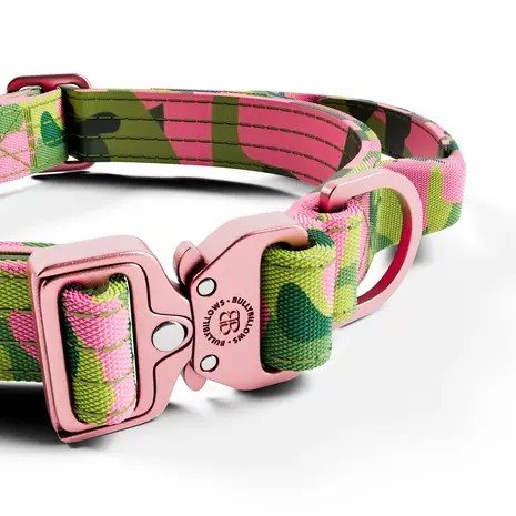 BullyBillows Bullybillows 2.5cm Lighter Combat Collar Pink Camouflage