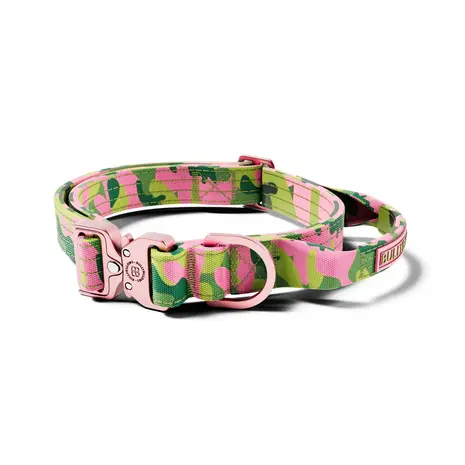 BullyBillows Bullybillows 2.5cm Lighter Combat Collar Pink Camouflage
