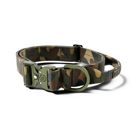 BullyBillows Bullybillows Lighter Combat Collar 4cm Green Camouflage