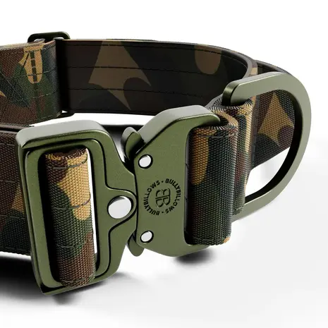 BullyBillows Bullybillows Lighter Combat Collar 5cm Green Camouflage