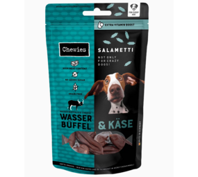 Chewies Chewies Salametti Waterbuffel met Kaas 60 g