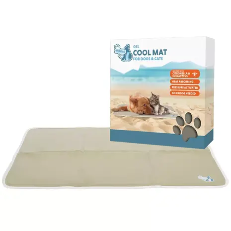 Coolpets Coolpets Gel Cooling Mat Beige