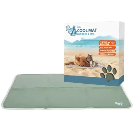 Coolpets Coolpets Gel Cooling Mat Olijf Groen