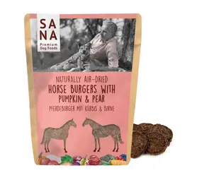 Sana Dog Sanadog Paard Burgers met pompoen en peer Sana Dog Sanadog Paard Burgers met pompoen en peer