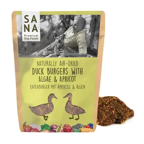 Sana Dog Sanadog Eend Burgers zeewier en abrikoos