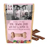 Sana Dog Sanadog Vitality kauwstick Rund  met wilde zalmolie