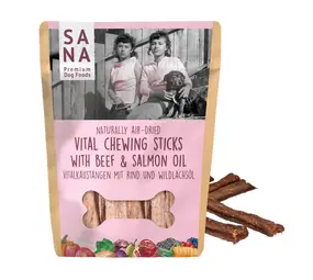 Sana Dog Sanadog Vitality kauwstick Rund  met wilde zalmolie