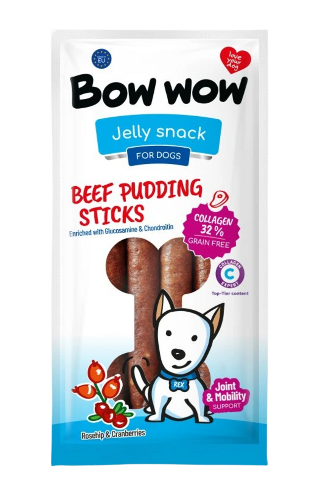 Bow Wow  Bow Wow Sausages met Rund, Collageen, Rozenbottel & Cranberry