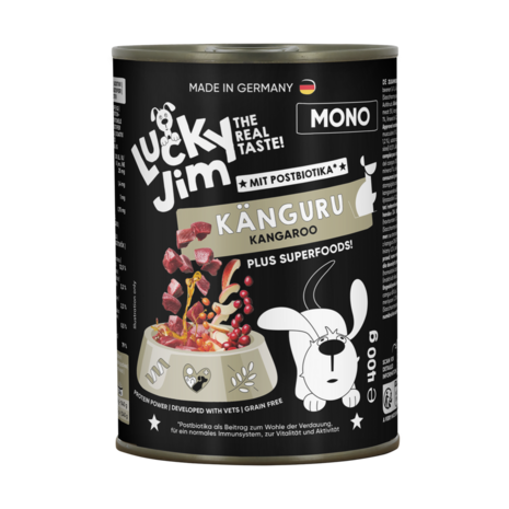 Lucky Jim Lucky Jim Blikvoeding Mono Kangoeroe 200 gram Lucky Jim Lucky Jim Blikvoeding Mono Kangoeroe 200 gram
