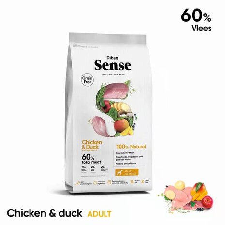Dibaq Sense Dibaq Sense Grainfree Kip & Eend Dibaq Sense Dibaq Sense Grainfree Kip & Eend