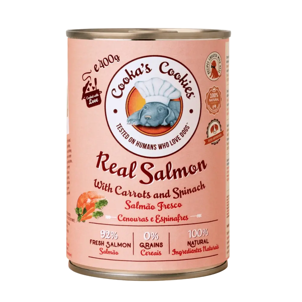 Cooka's Cookies Cooka's Cookies Real Salmon, Carrots & Spinach