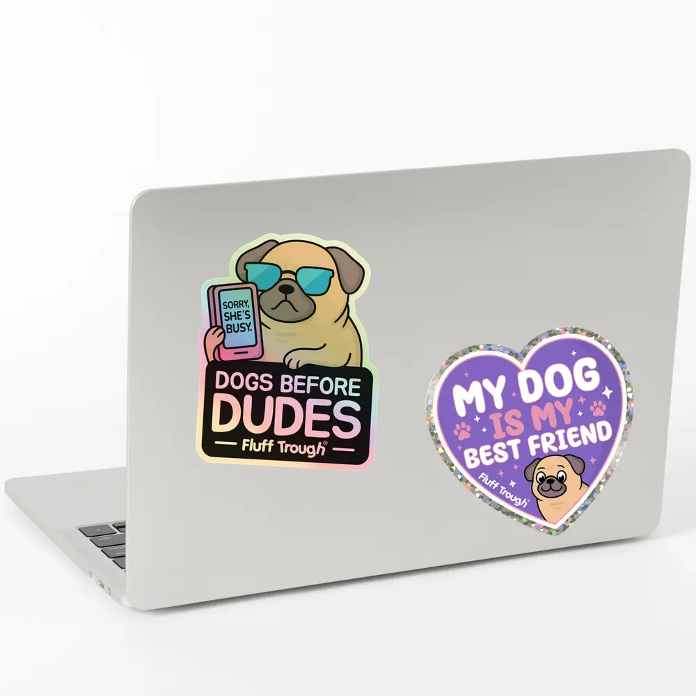 Fluff Trough Fluff Trough Sticker Dogs Before Dudes