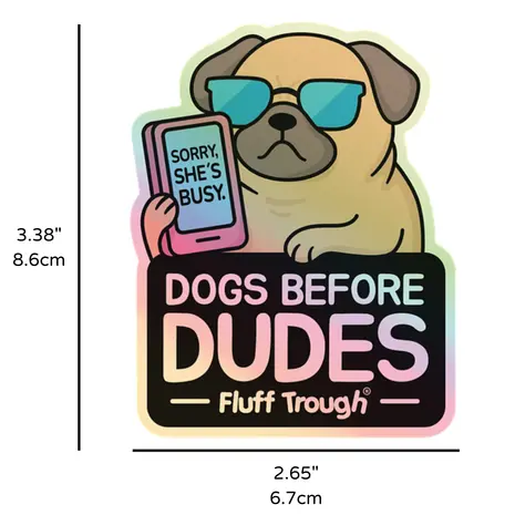 Fluff Trough Fluff Trough Sticker Dogs Before Dudes