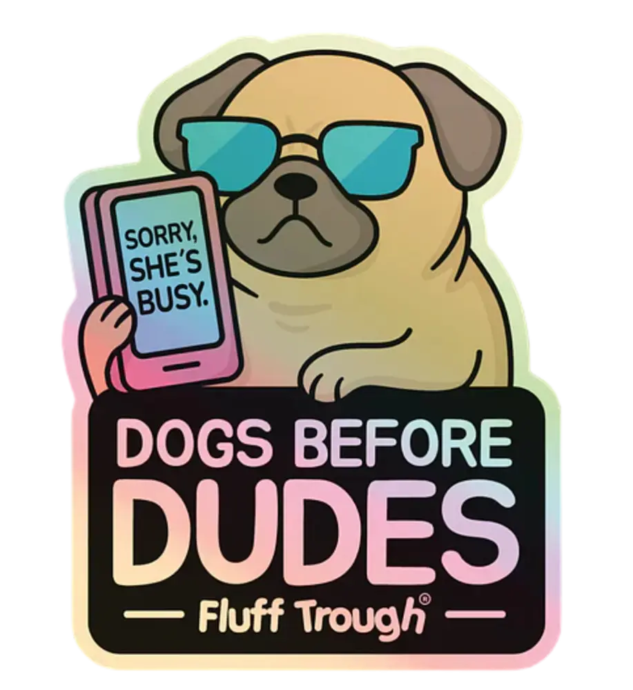Fluff Trough Fluff Trough Sticker Dogs Before Dudes