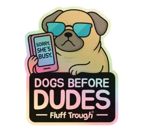 Fluff Trough Fluff Trough Sticker Dogs Before Dudes