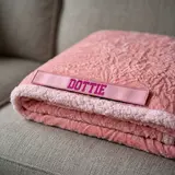 BullyBillows Bullybillows Solid Pink Edition Luxury Human & Dog Blanket