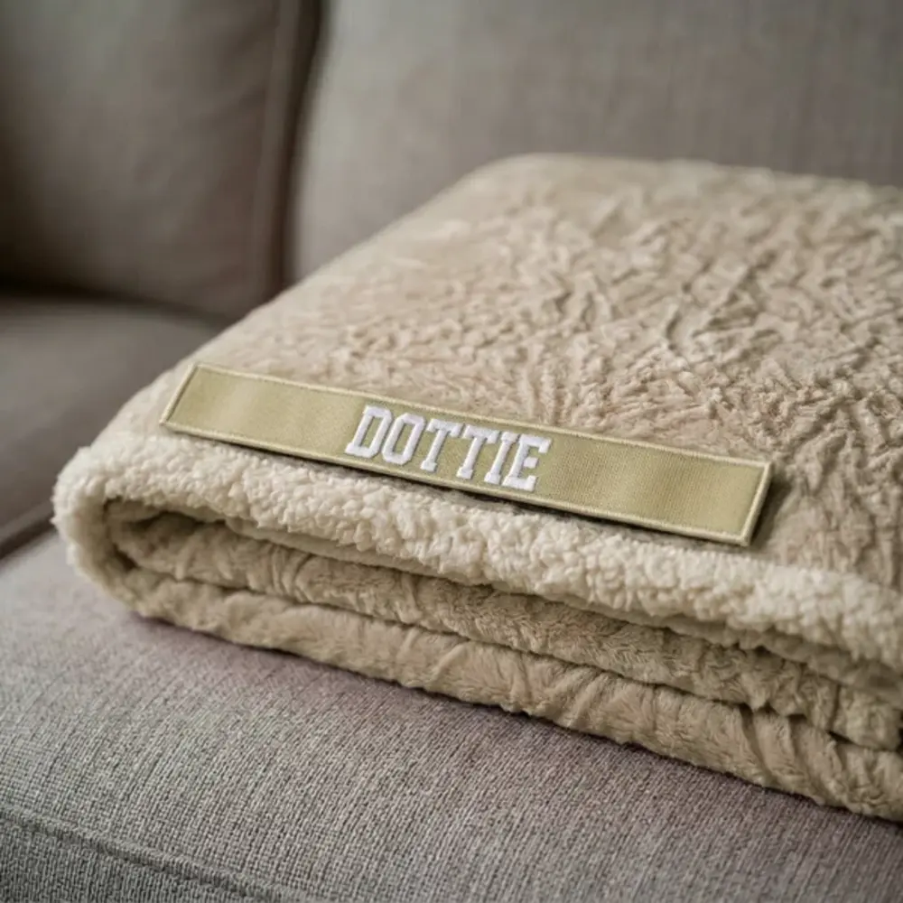 BullyBillows Bullybillows Solid Beige Edition Luxury Human & Dog Blanket BullyBillows Bullybillows Solid Beige Edition Luxury Human & Dog Blanket