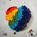 Snuffelmat Regenboog Hart