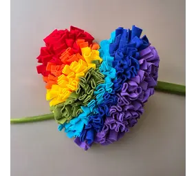 Snuffelmat Regenboog Hart