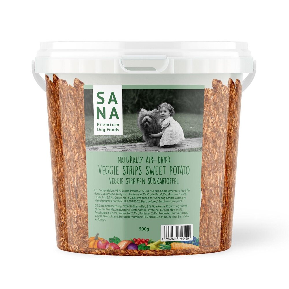 Sana Dog Sanadog Zoete Aardappel Strips Sana Dog Sanadog Zoete Aardappel Strips