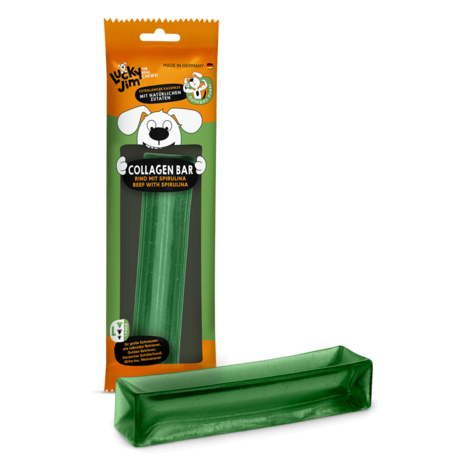 Lucky Jim Lucky Jim Dental Collageen Bar Spirulina Lucky Jim Lucky Jim Dental Collageen Bar Spirulina