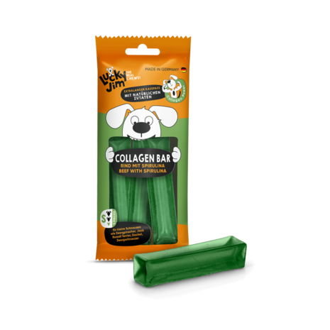 Lucky Jim Lucky Jim Dental Collageen Bar Spirulina Lucky Jim Lucky Jim Dental Collageen Bar Spirulina