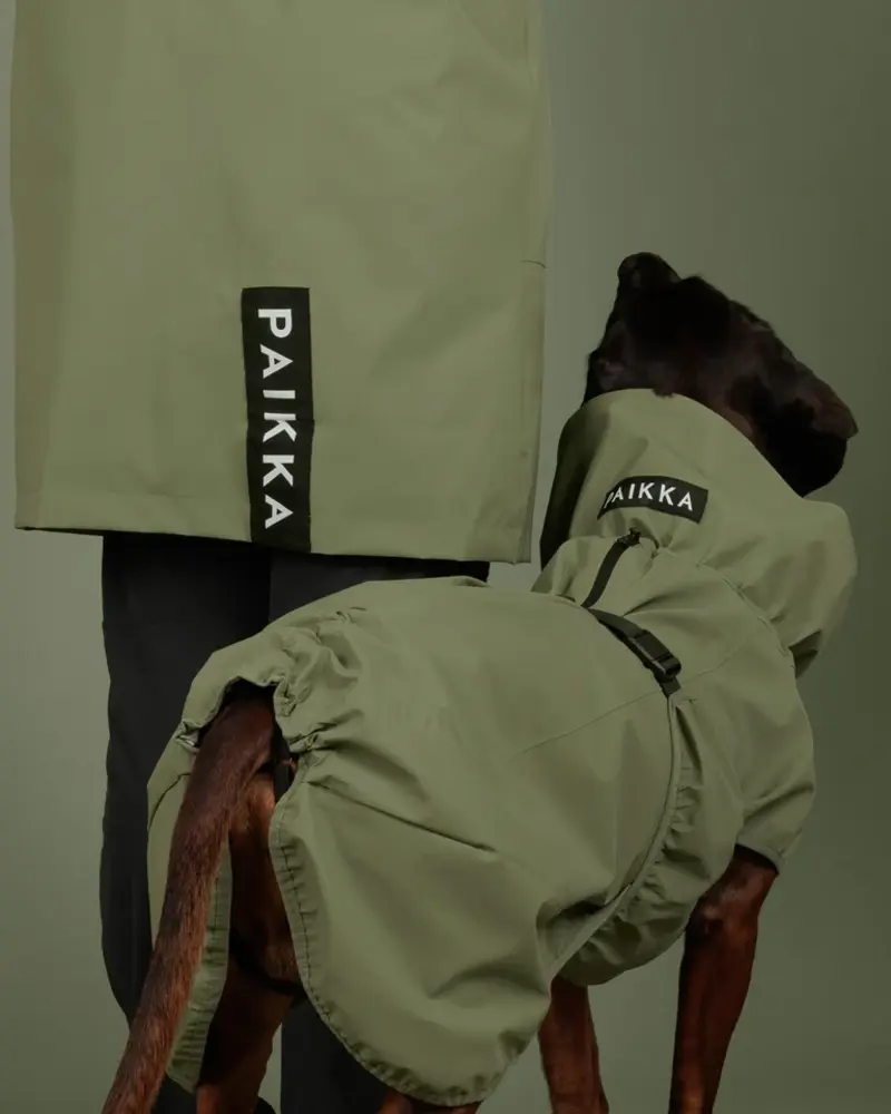 Paikka Paikka Reflective Shell Jacket Olive Hondenjas