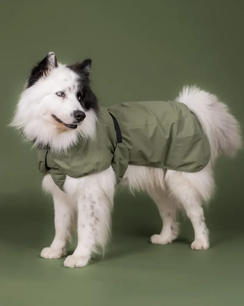 Paikka Paikka Reflective Shell Jacket Olive Hondenjas