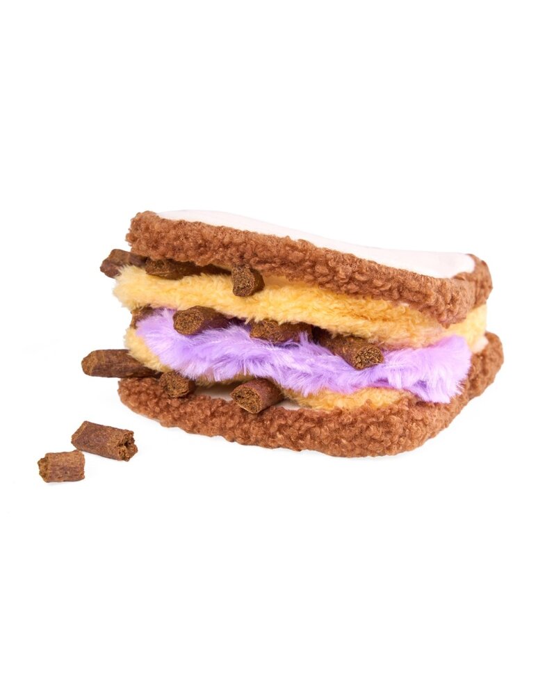 Zippypaws Zippypaws Snufflerz PB&J Sandwich Zippypaws Zippypaws Snufflerz PB&J Sandwich