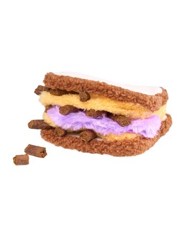 Zippypaws Zippypaws Snufflerz PB&J Sandwich Zippypaws Zippypaws Snufflerz PB&J Sandwich