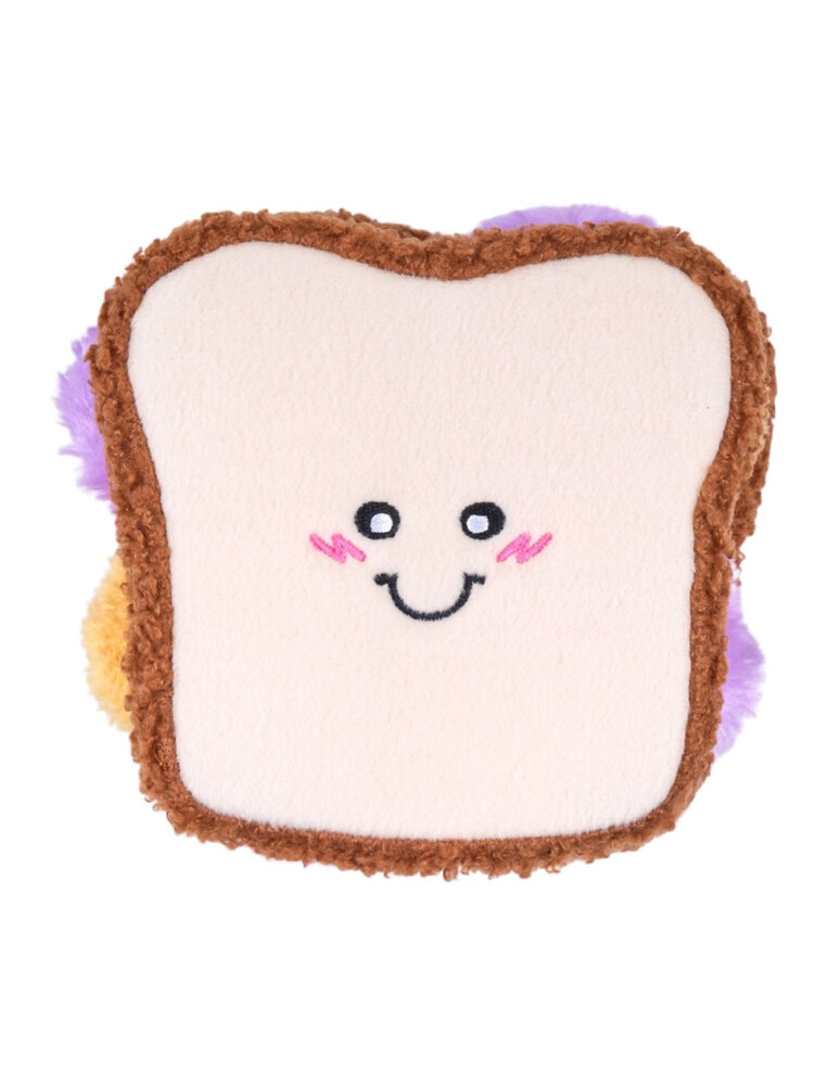 Zippypaws Zippypaws Snufflerz PB&J Sandwich Zippypaws Zippypaws Snufflerz PB&J Sandwich