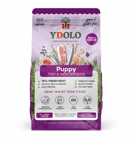 Ydolo YDOLO Healthy & Pure Puppy MINI 700 gram Ydolo YDOLO Healthy & Pure Puppy MINI 700 gram