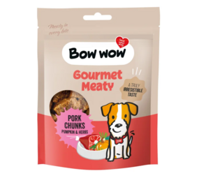 Bow Wow Bow Wow Varkenshapjes met Pompoen & Kruiden Bow Wow Bow Wow Varkenshapjes met Pompoen & Kruiden