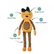 Petshop by Fringe studio Fringe Harvest Cutie Plush Dog Toy Petshop by Fringe studio Fringe Harvest Cutie Plush Dog Toy