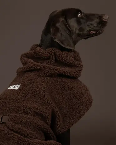 Paikka Paikka Sherpa Shirt Choco Hondenjas Paikka Paikka Sherpa Shirt Choco Hondenjas